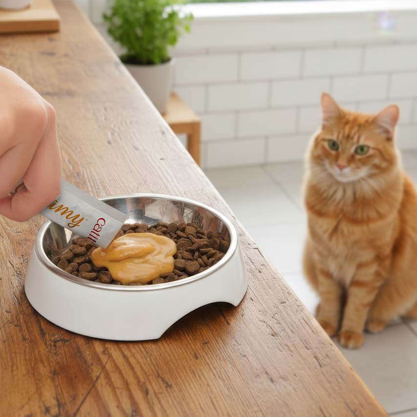 Snack Líquido para Gatitos Creamy Booster Pollo Catit 4 x 10 g