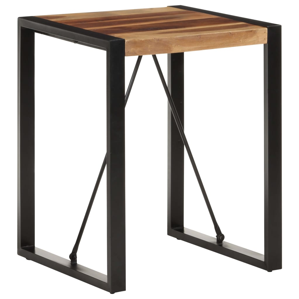 Mesa De Comedor Madera Maciza De Acacia 60x60x75 Cm_4
