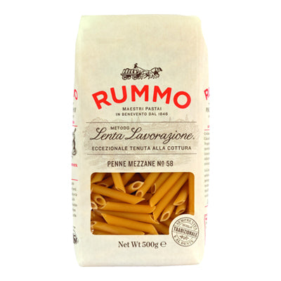 Massa Penne Mezzane Nº58 Rummo 500g