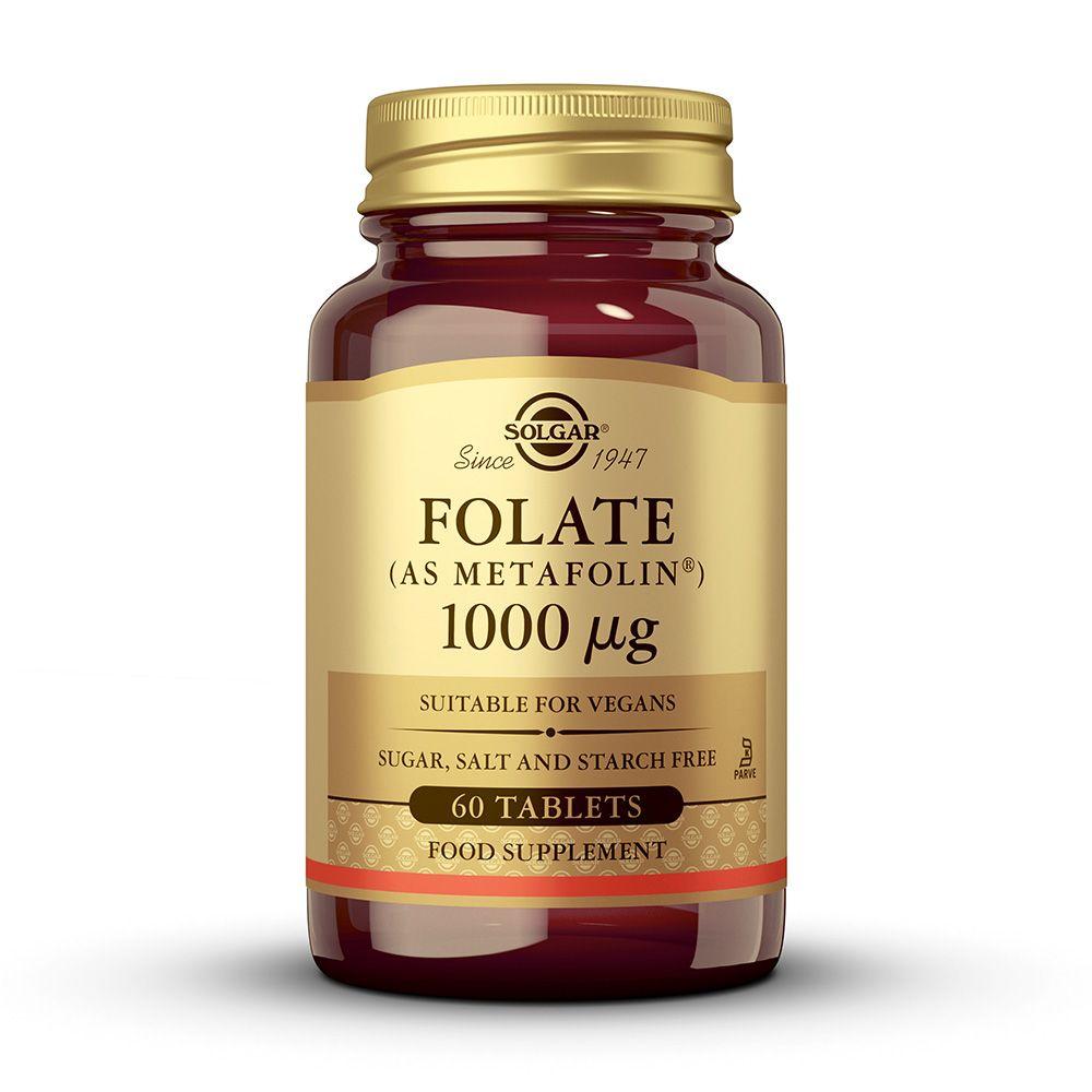 Folato 1000mcg 60 comprimidos Solgar