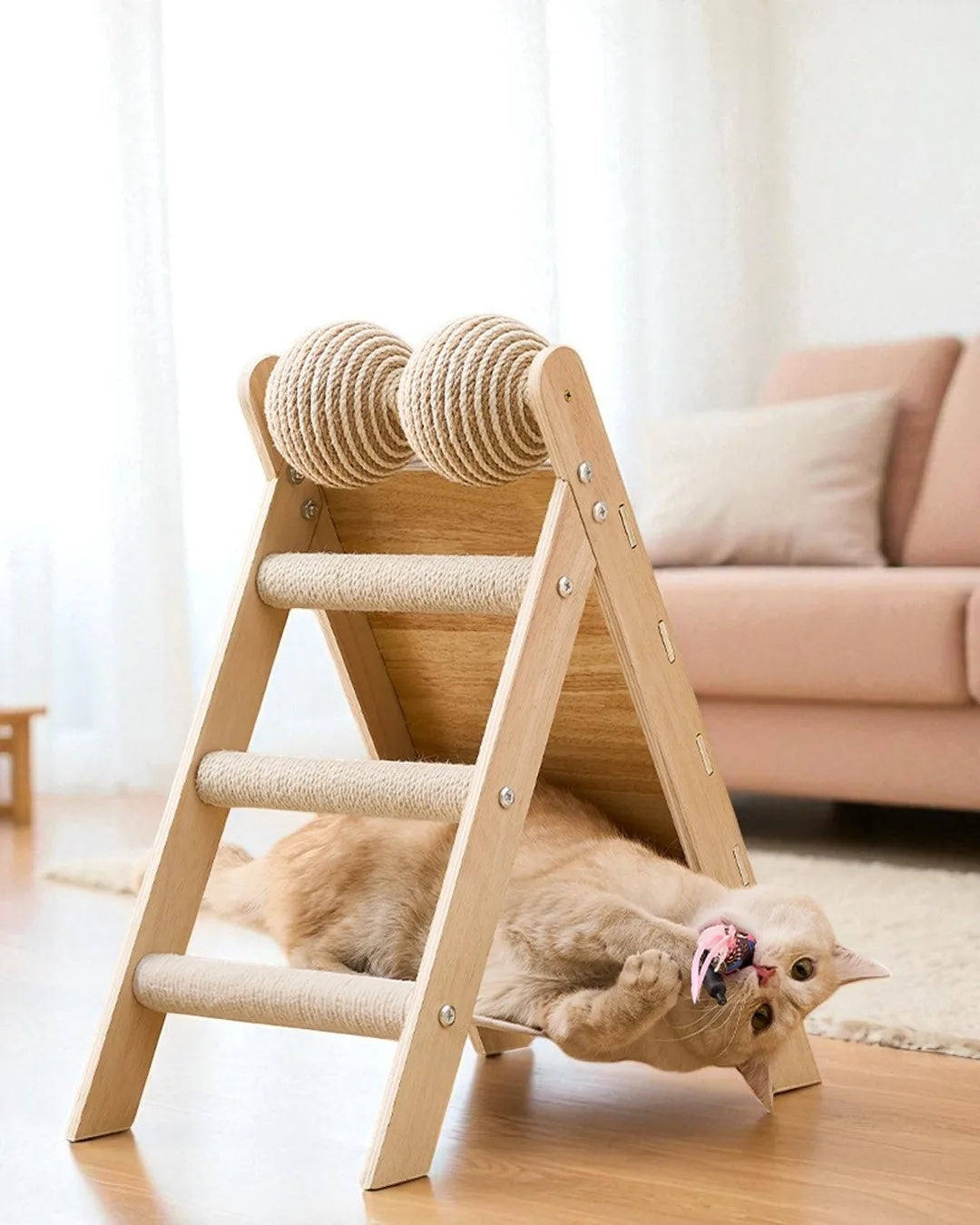 Trípode De Juego Para Gatos Costa Con Diseño Estable Y Funcional Althea Living 61x21x11.5cm_5