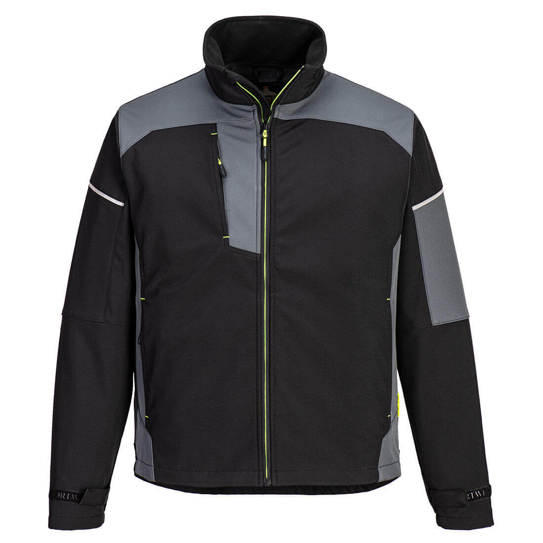 Chaqueta Softshell Pw3: Comodidad Y Protección En Climas Fríos / M / Negro-gris_0