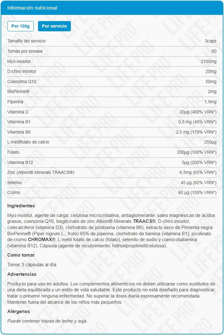 Osmio Inositol Ino-03 - 180 Cápsulas - Especial Mujer - Lifepro_5