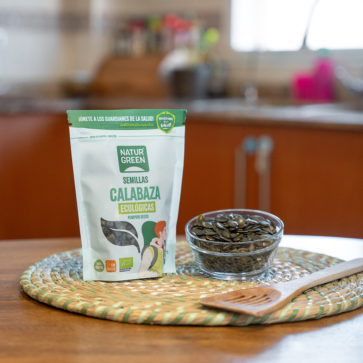 Sementes de abóbora biológicas Naturgreen 225 g