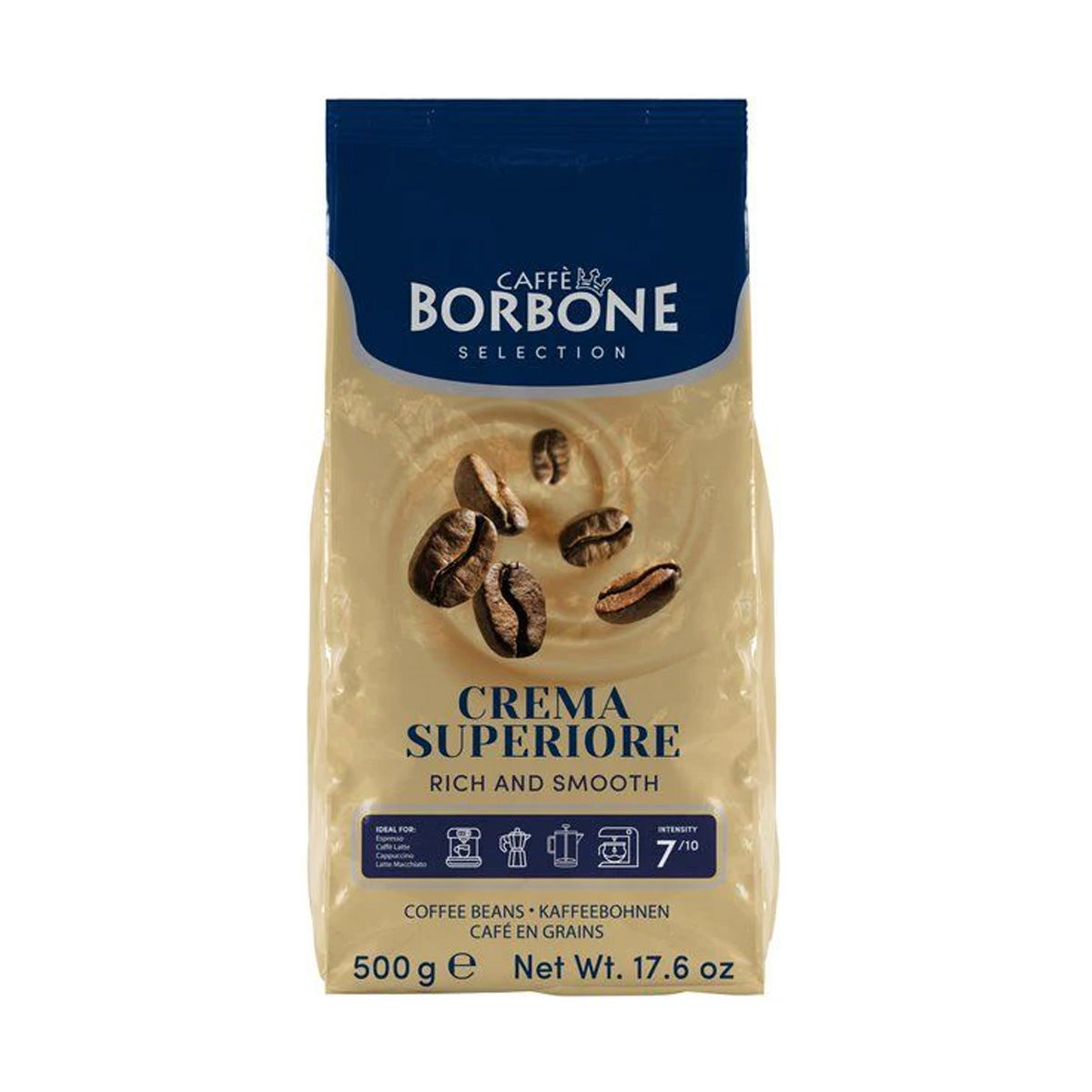 Café Crema Superiore Borbone em Grão 500g