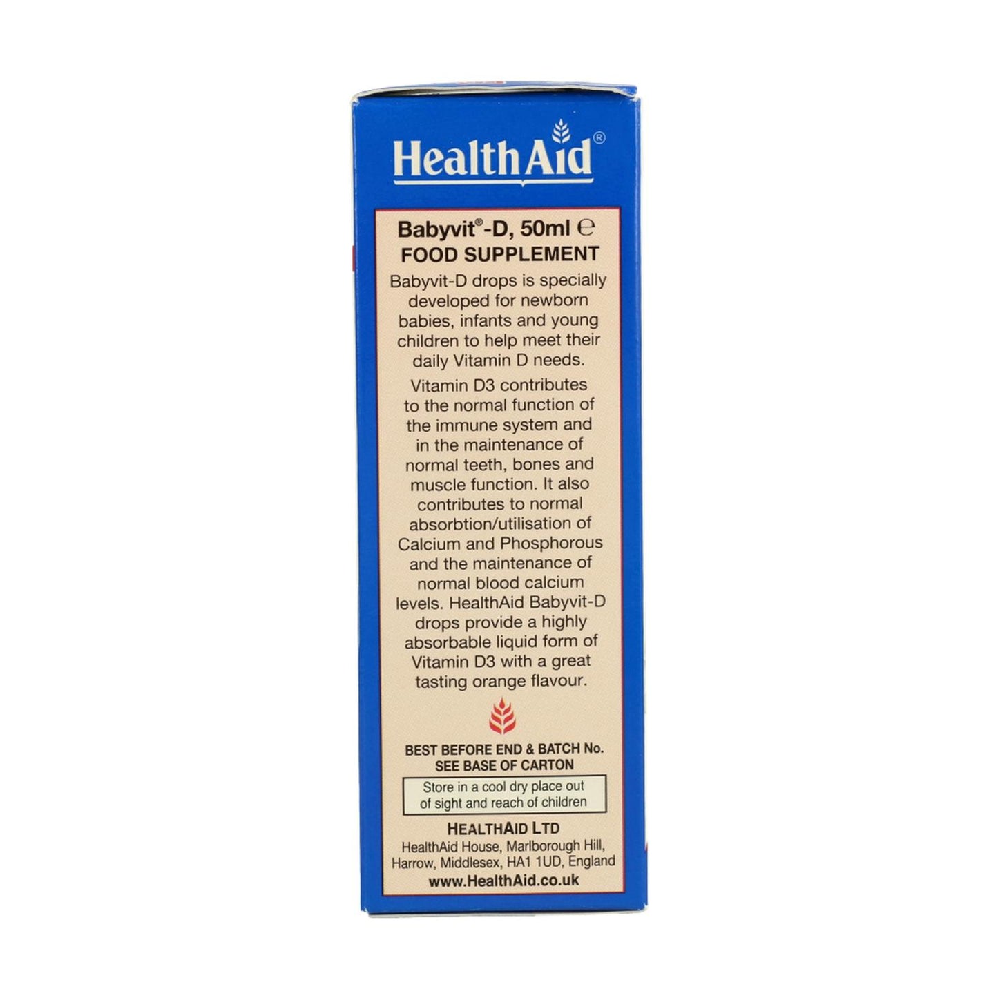 Babyvit D Drops 50 ml - Auxiliar de Saúde