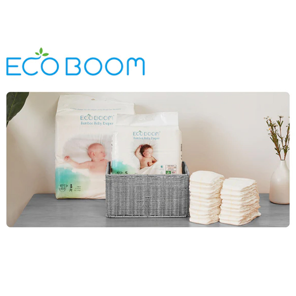 Fralda Pure Premium ECO BOOM Bamboo T5/XL (12 a 17 kg) 28 unidades