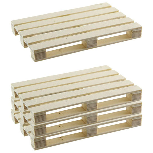 Suporte para copos de paletes de madeira, 4 unidades