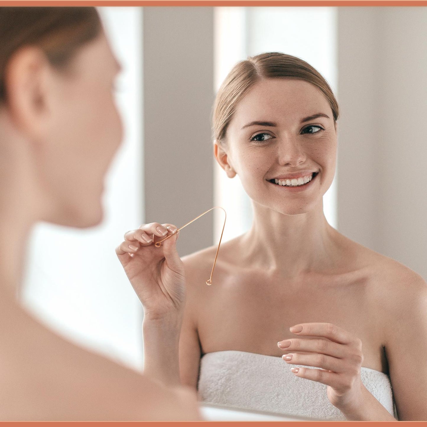 Raspador de língua em cobre Arista Ayurveda