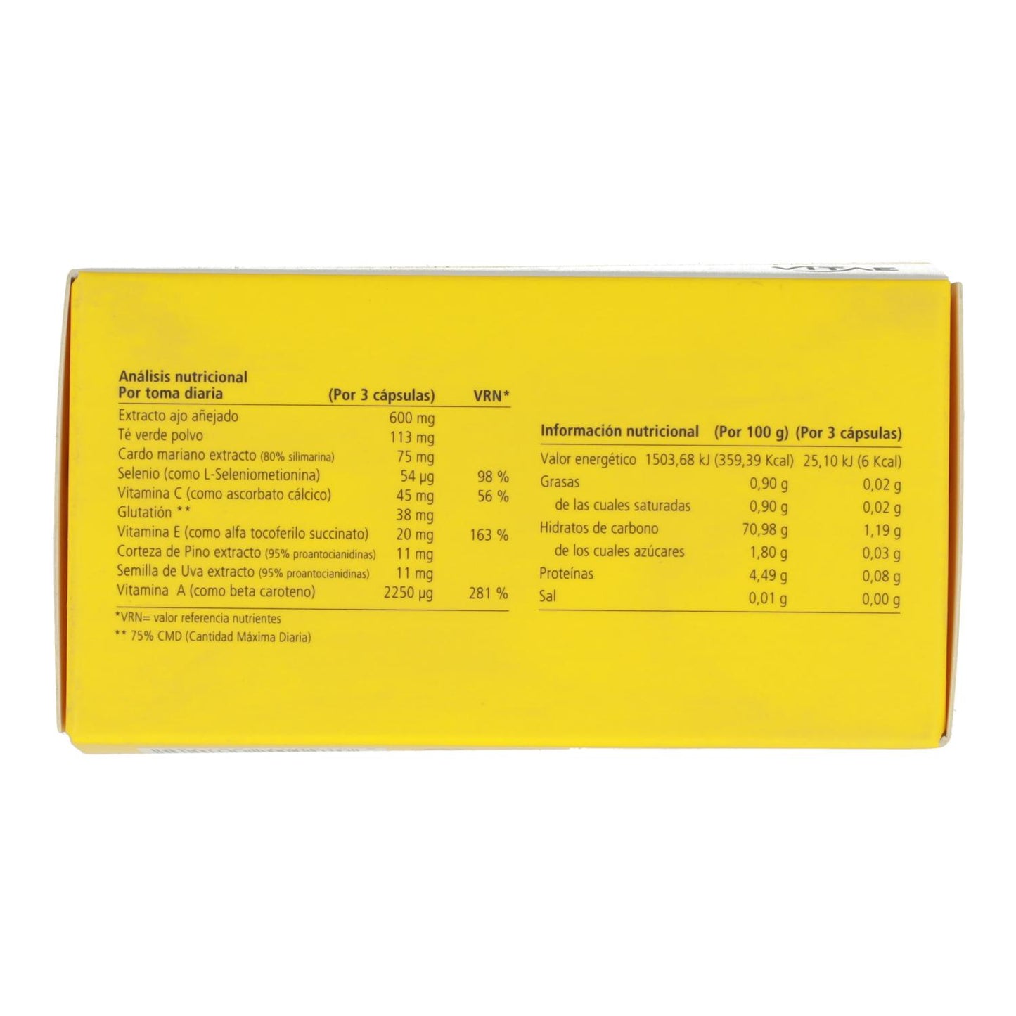 Vitarlic Cleanse 557 mg 90 cápsulas Vitae