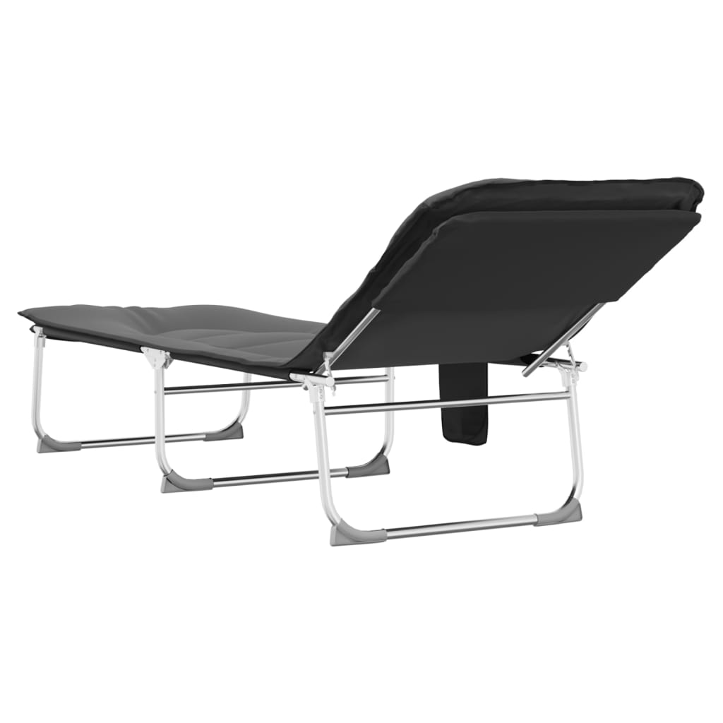 Tumbona Plegable Tela Gris Antracita_4