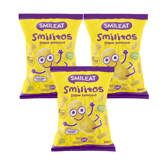 PROMOÇÃO 3x Smilitos, Minhocas de milho biológicas Smileat, 38 g