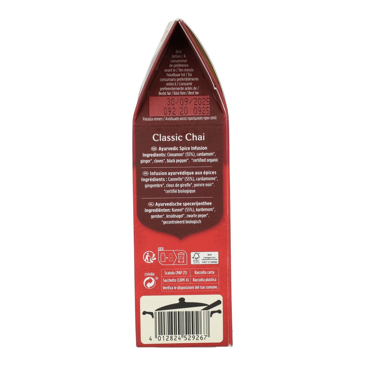 Chá Yogi BIO Classic Chai, 90 g