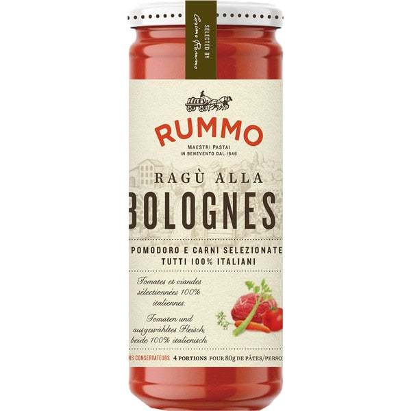 Molho Bolonhesa Tradicional Rummo 340g