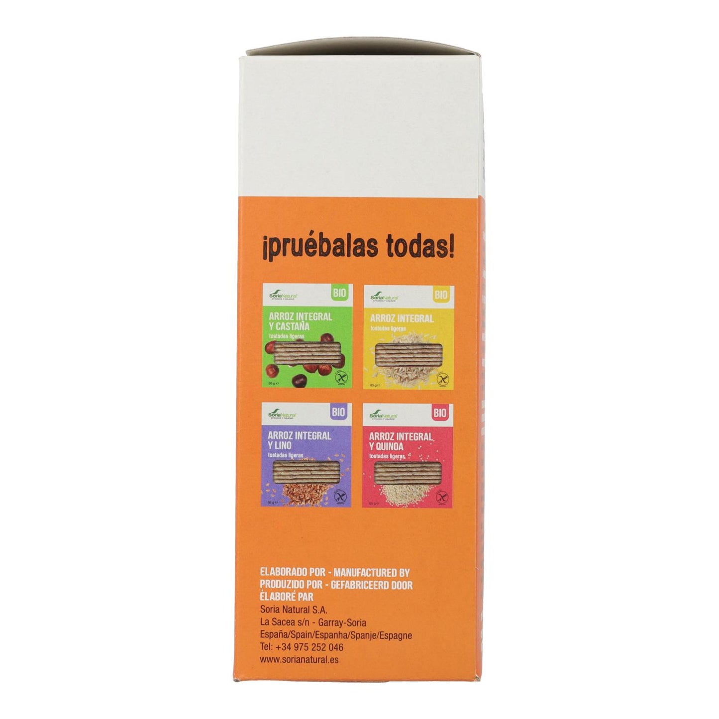Tosta de Arroz e Trigo Sarraceno Soria Natural 90 g