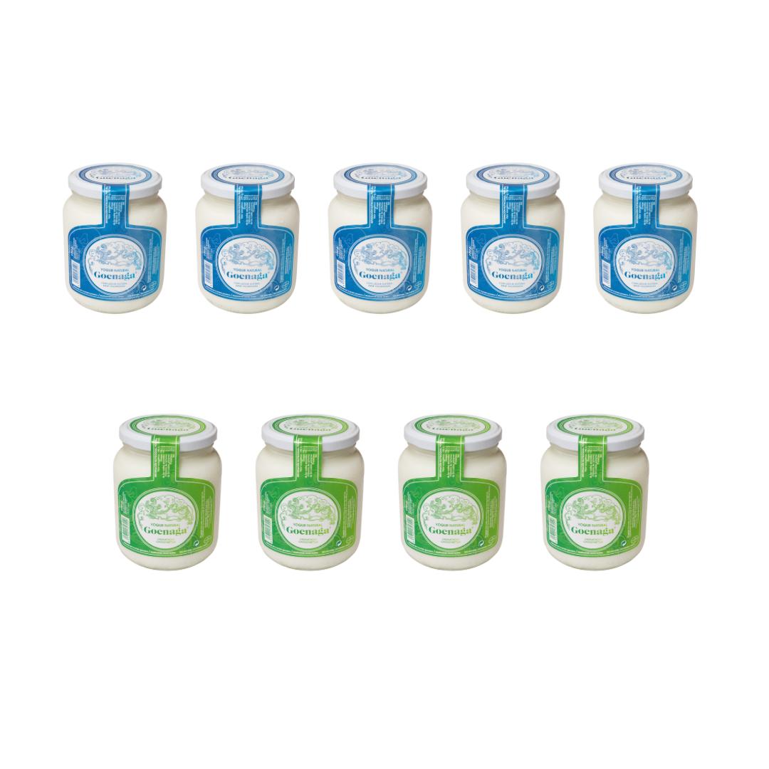 Pack 9x Combinado Natural/desnatado goenaga Yogur 720g_0