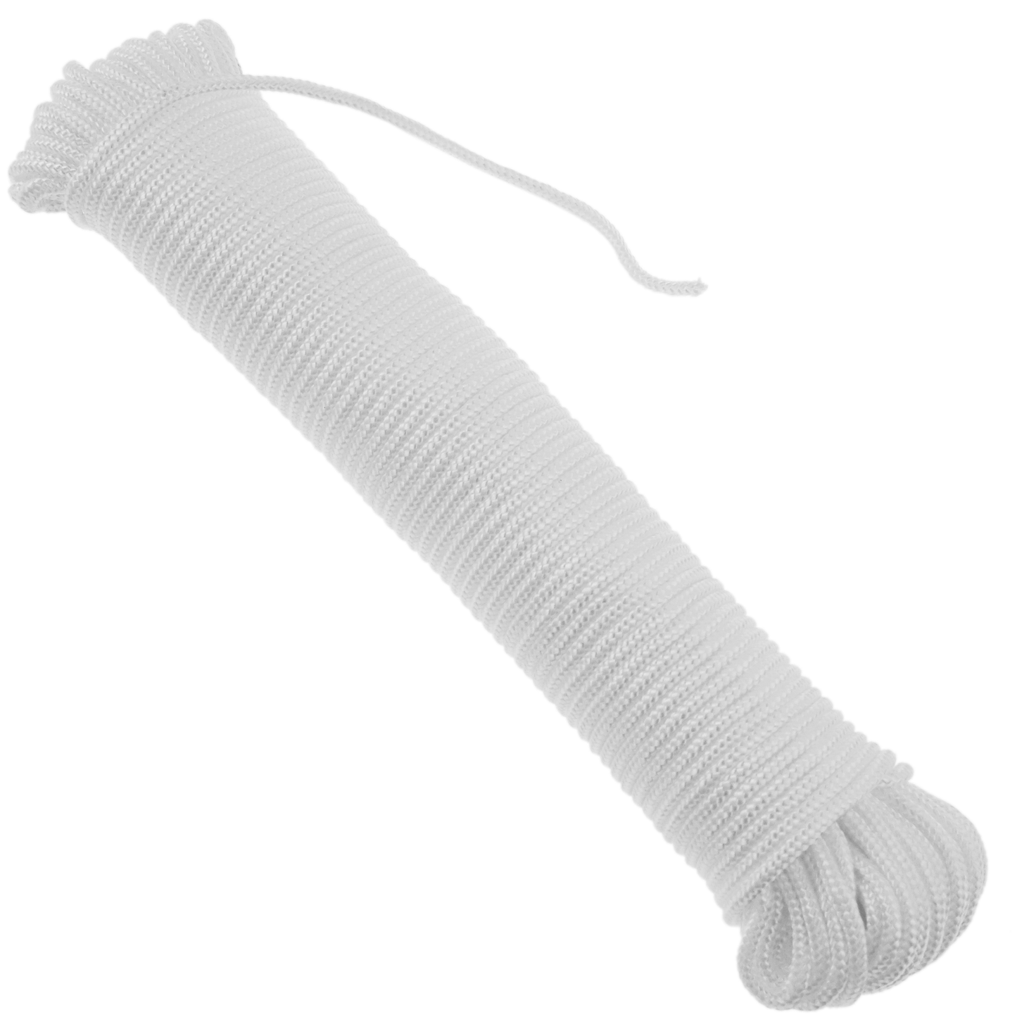 Cuerda Trenzada De Nailon 10 M X 3 Mm Blanca_4