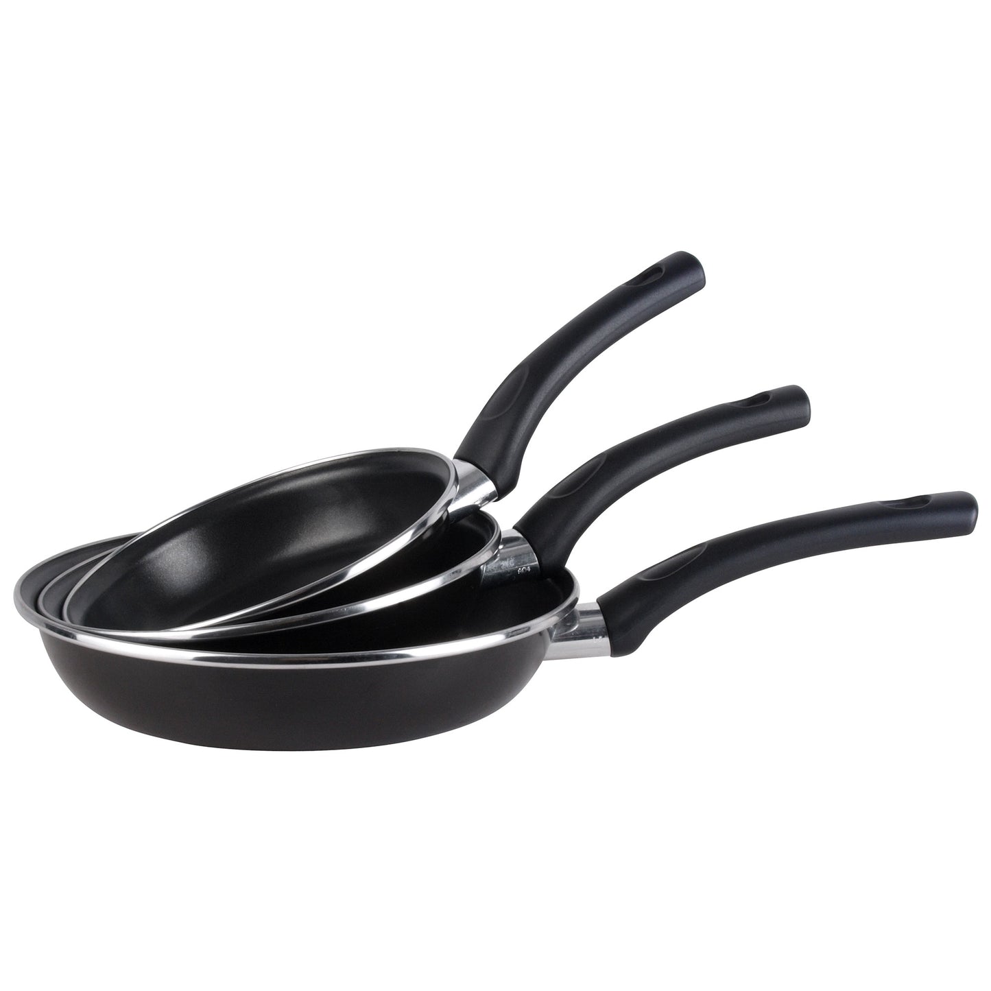 Bateria De Cocina 7 Piezas + Set Juego 3 Sartenes 18-20-24cm, Acero Vitrificado 820ºc, Libre Pfoa Magefesa Kenia, Negro_5