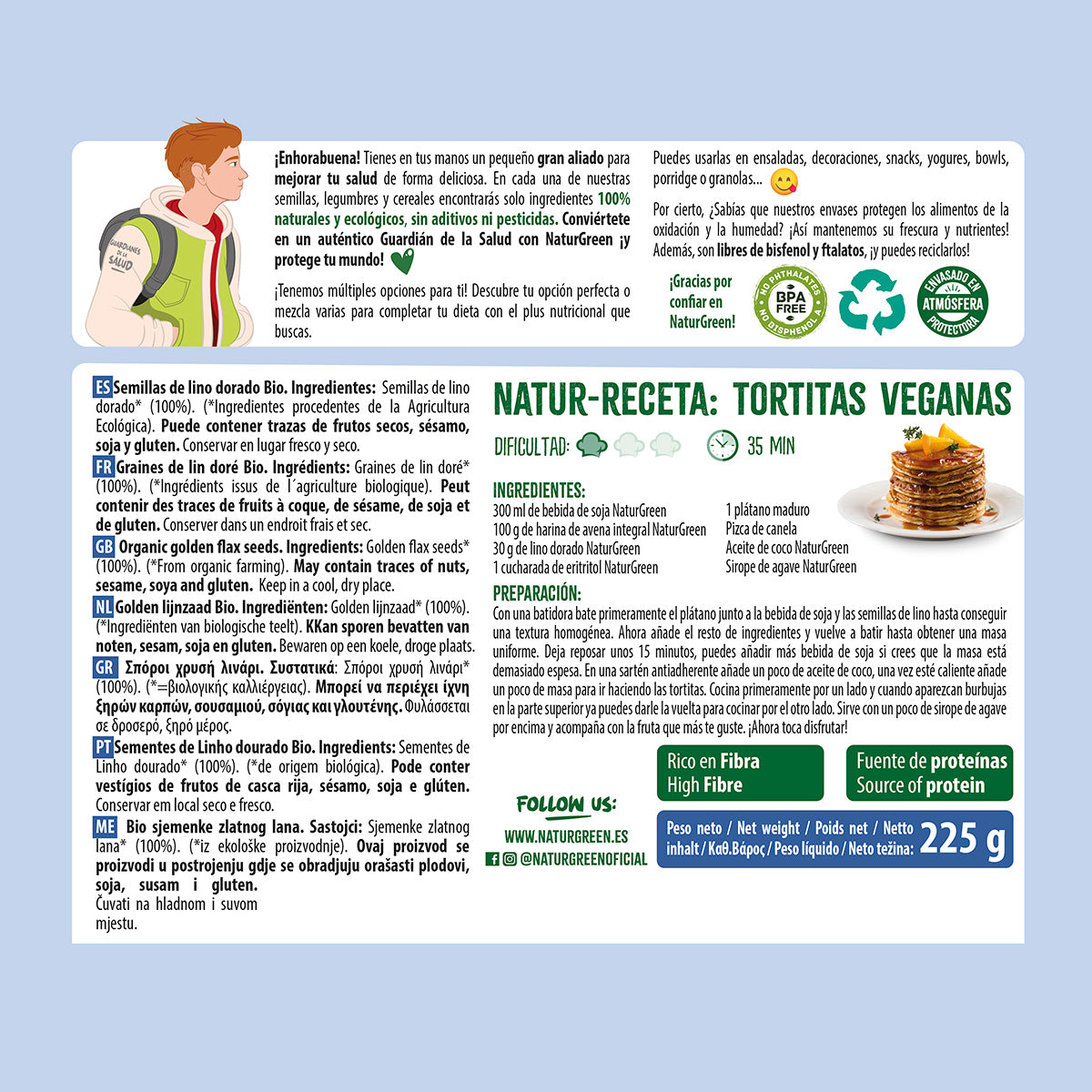 Naturgreen Linho Dourado Orgânico 250 g