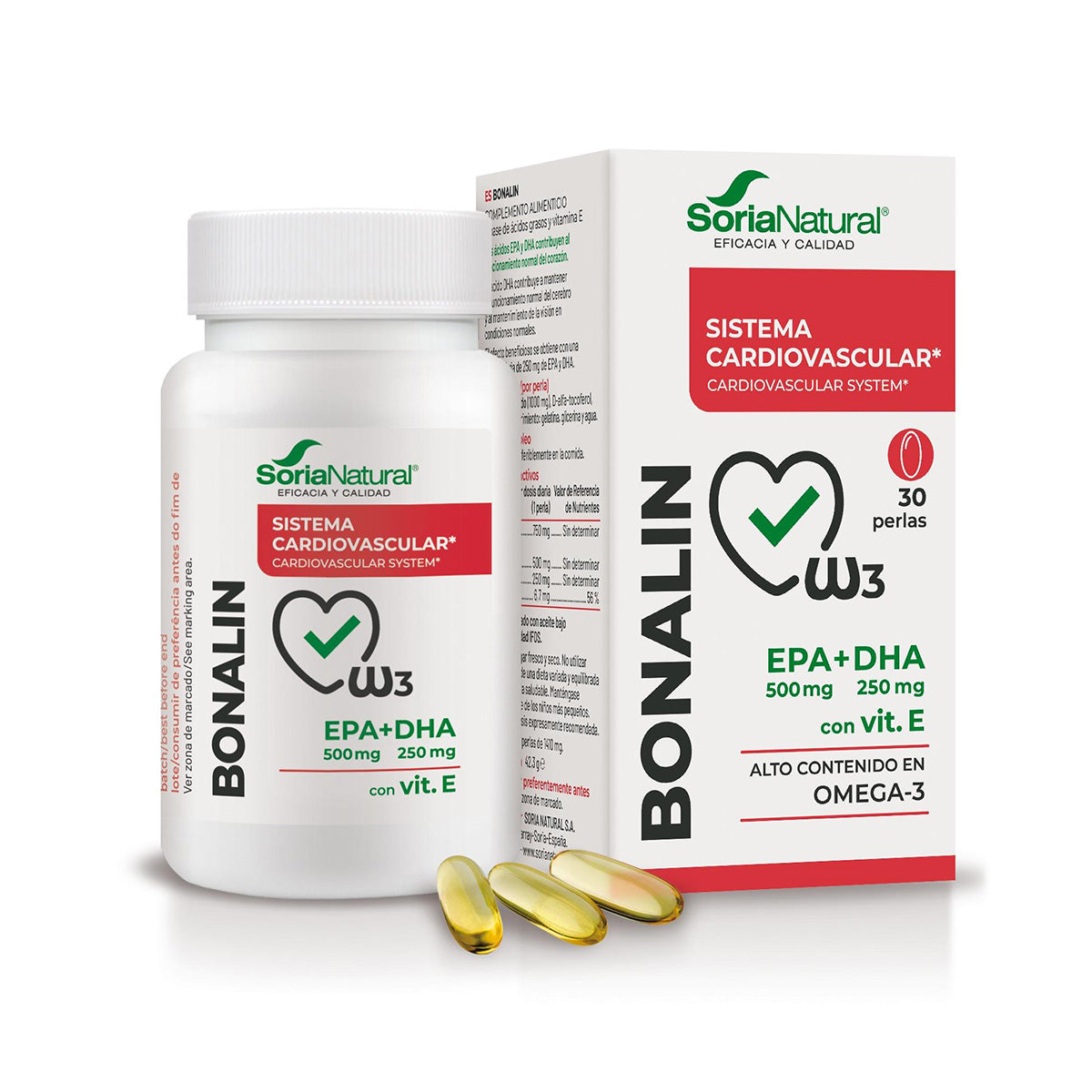 Bonalin EPA + DHA 1300, Soria Natural, 30 pérolas