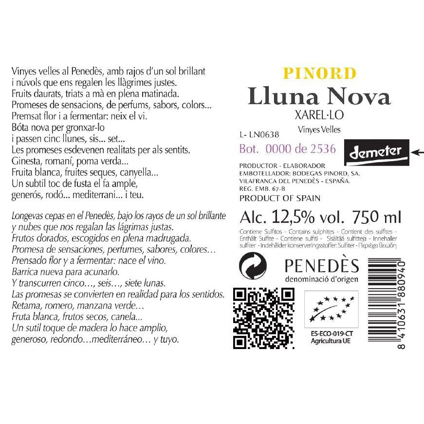 Xarel·lo Lluna Nova Vinho Biológico DO Penedés Bodegas Pinord 750 ml