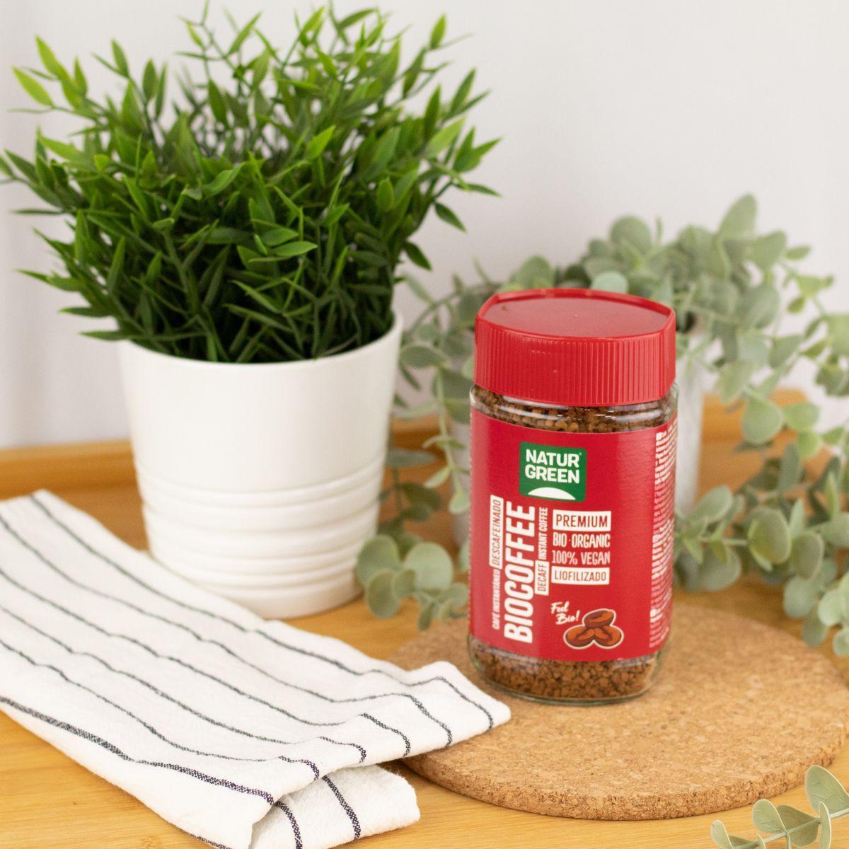 Biocoffee Café Solúvel Descafeinado Bio Premium NaturGreen 100 g