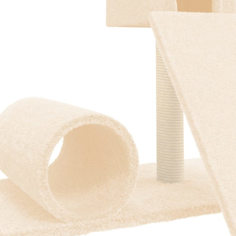 Vidaxl Rascador Para Gatos Con Postes De Sisal Color Crema 59 Cm_5