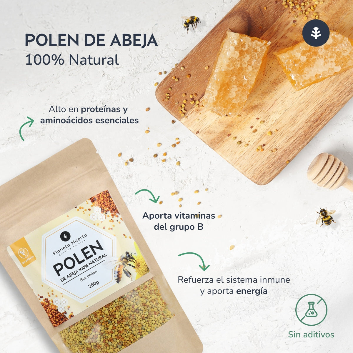 Planeta Huerto Pólen de Abelha 250 g