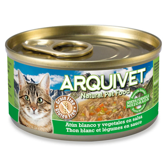 Arquivet atum branco e legumes em molho 80 g Ração húmida para gatos