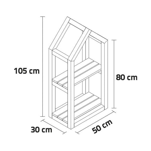 Estantería de madera Natural Campanile Indoor S
