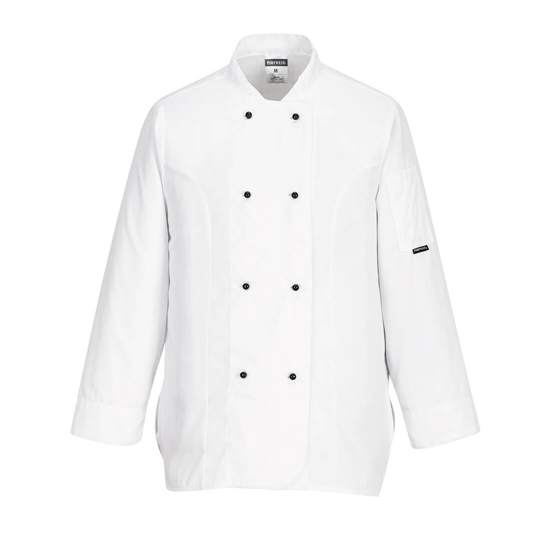 Chaqueta De Cocina Para Mujer Raquel, Con Manga Larga / Xs / Blanco_0
