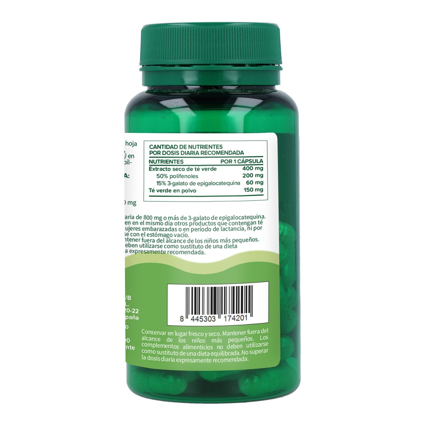 Té verde Planeta Huerto 60 Cápsulas