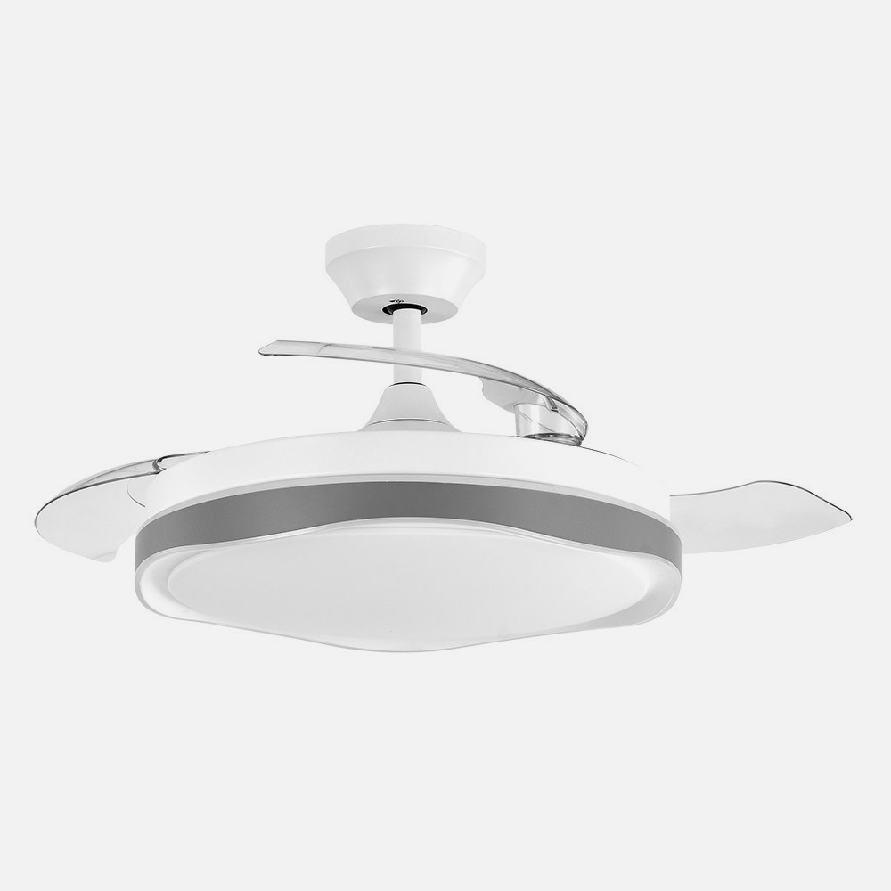 Ventilador Dc Blondi Blanco/gris 3aspas 107d 7200lm 6vel 3000k,4500k,6000k, Remoto+temporizador+memoria_2