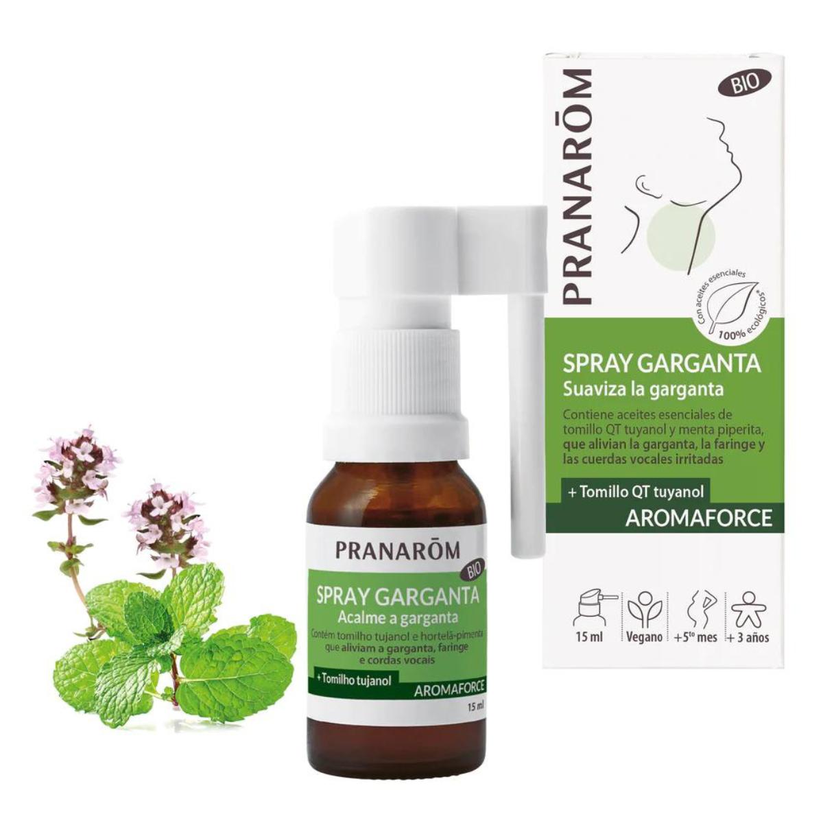 Spray para a garganta BIO Pranarom 15 ml