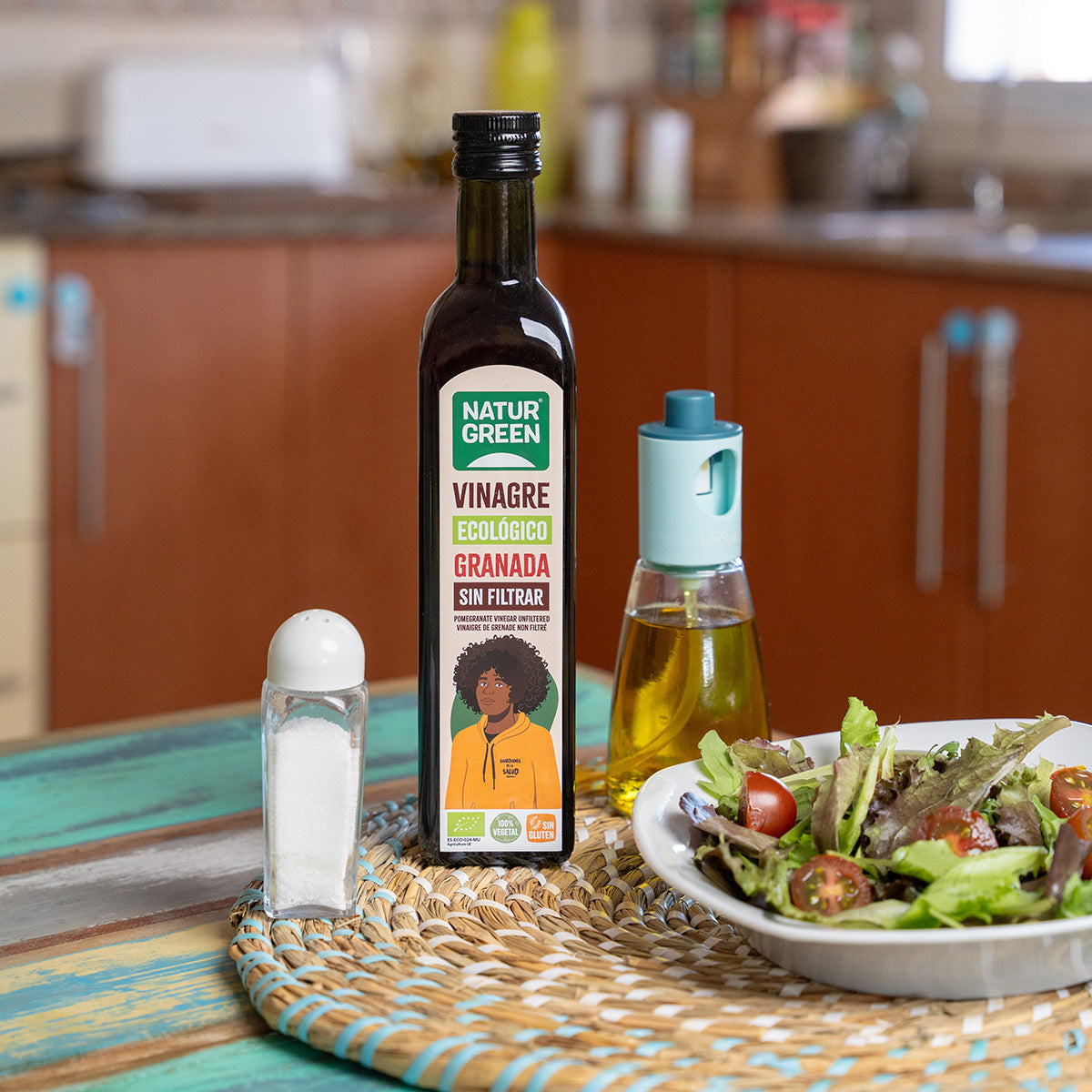 Vinagre de Romã Biológico Não Filtrado NaturGreen 500 ml