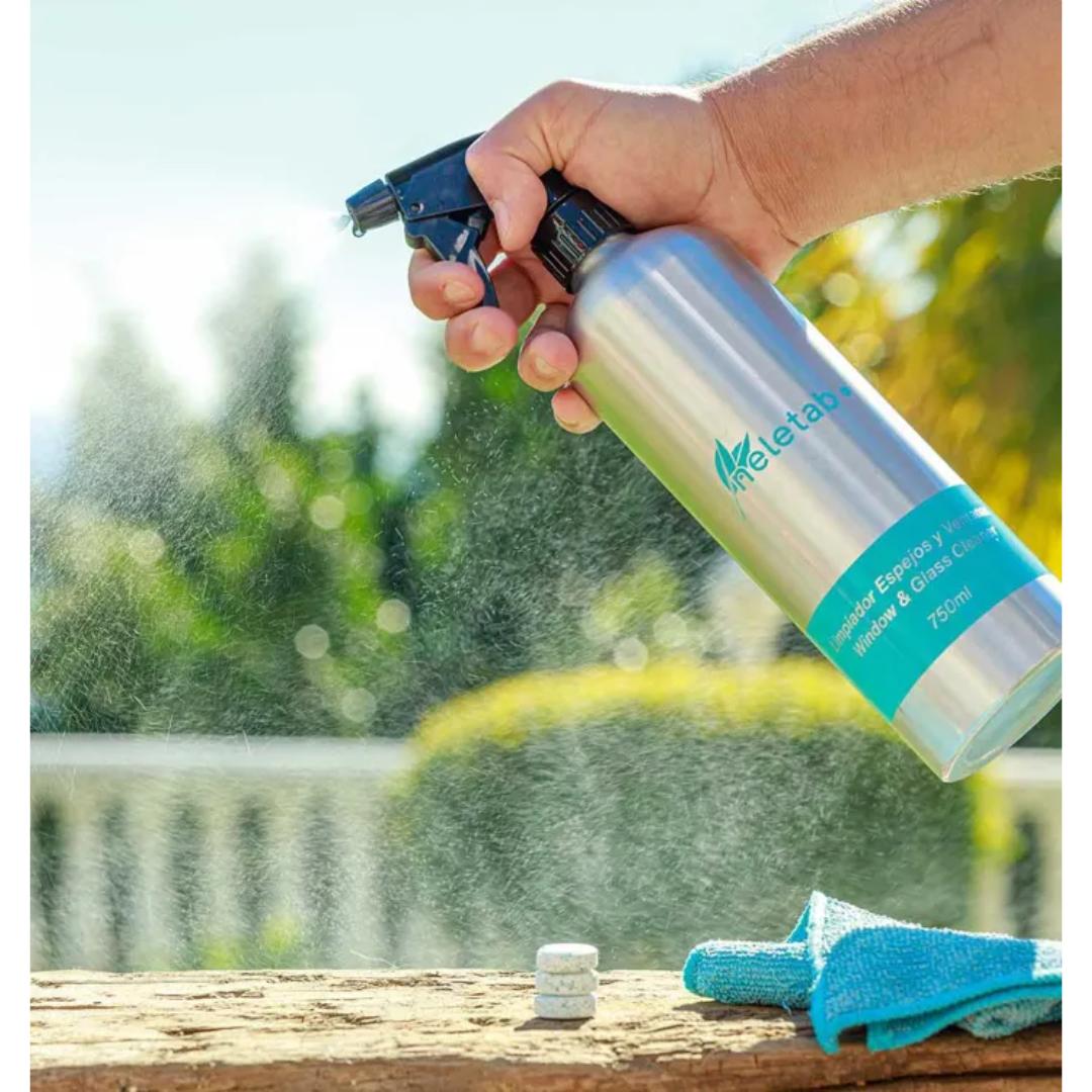 Embalagem inicial 3 frascos + 3 comprimidos Neletab para várias superfícies, vidros e casas de banho