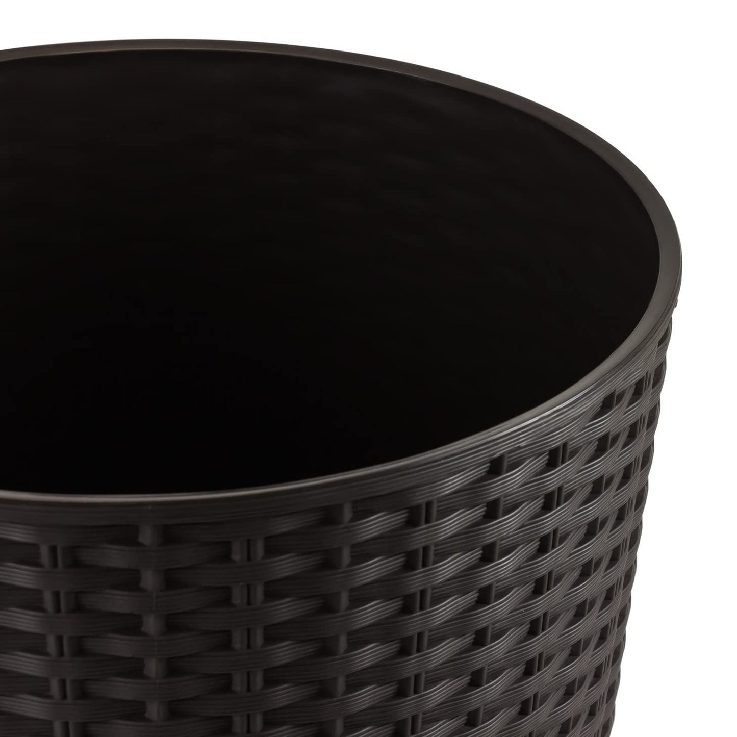 Maceta Alta Mod. Rato Ar 300. 30x57 Cm. Chocolate