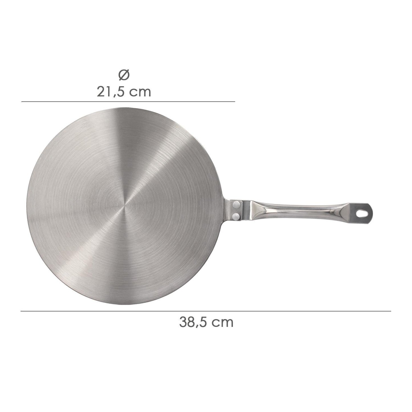 Adaptador Para Induccion / Vitroceramica Ø 21.5 Cm. 3 Capas Acero Inoxidable / Aluminio