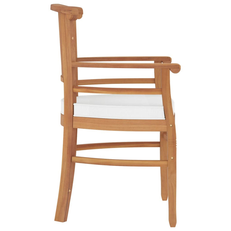 Vidaxl Juego De Comedor Para Jardín 5 Piezas Madera Maciza De Teca_5