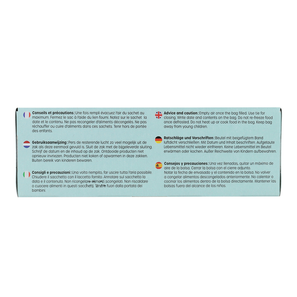 Sacos para congelador/conserva 18x25, Ecodis, 30 unid.