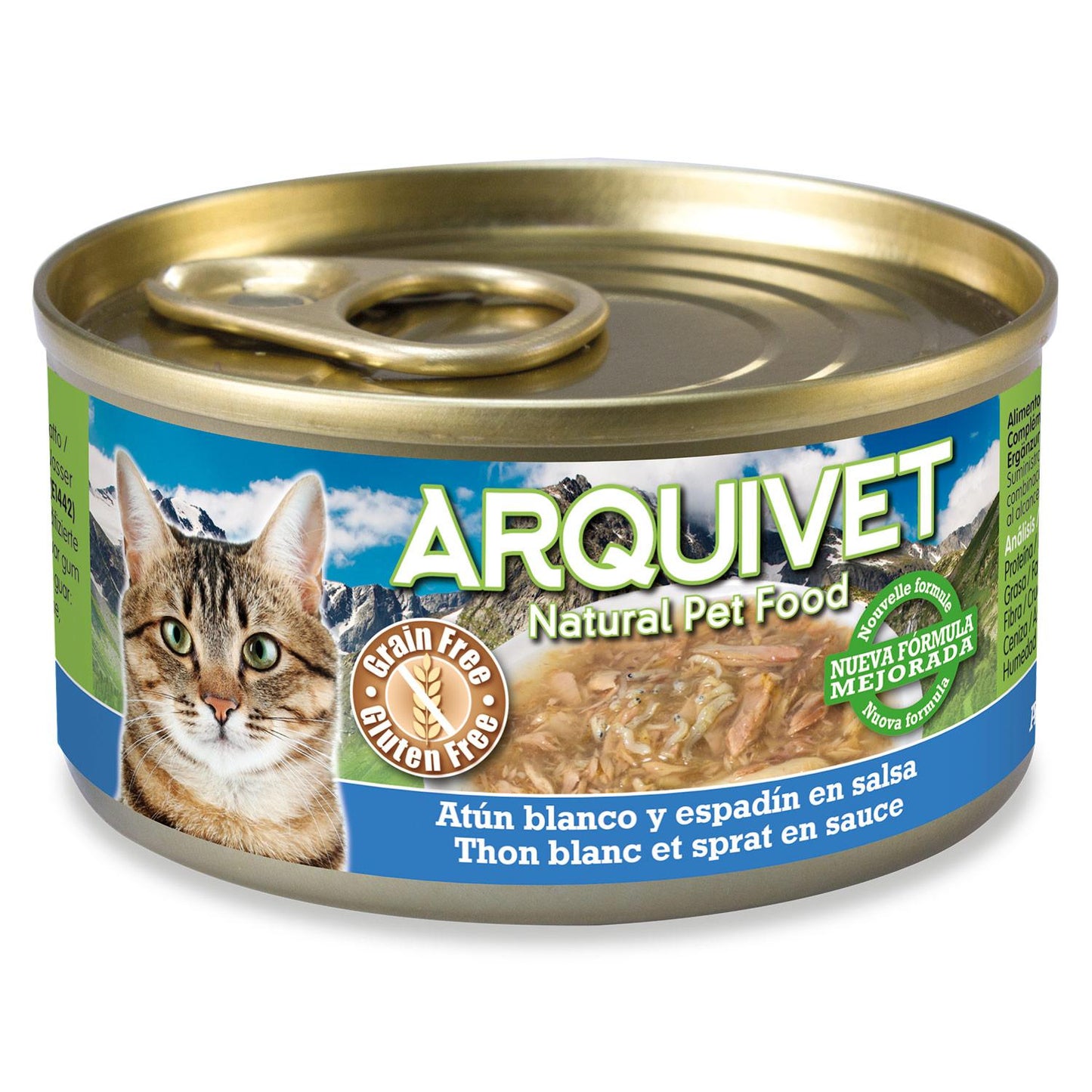 Arquivet atum branco e espadilha em molho 80 g Ração húmida para gatos
