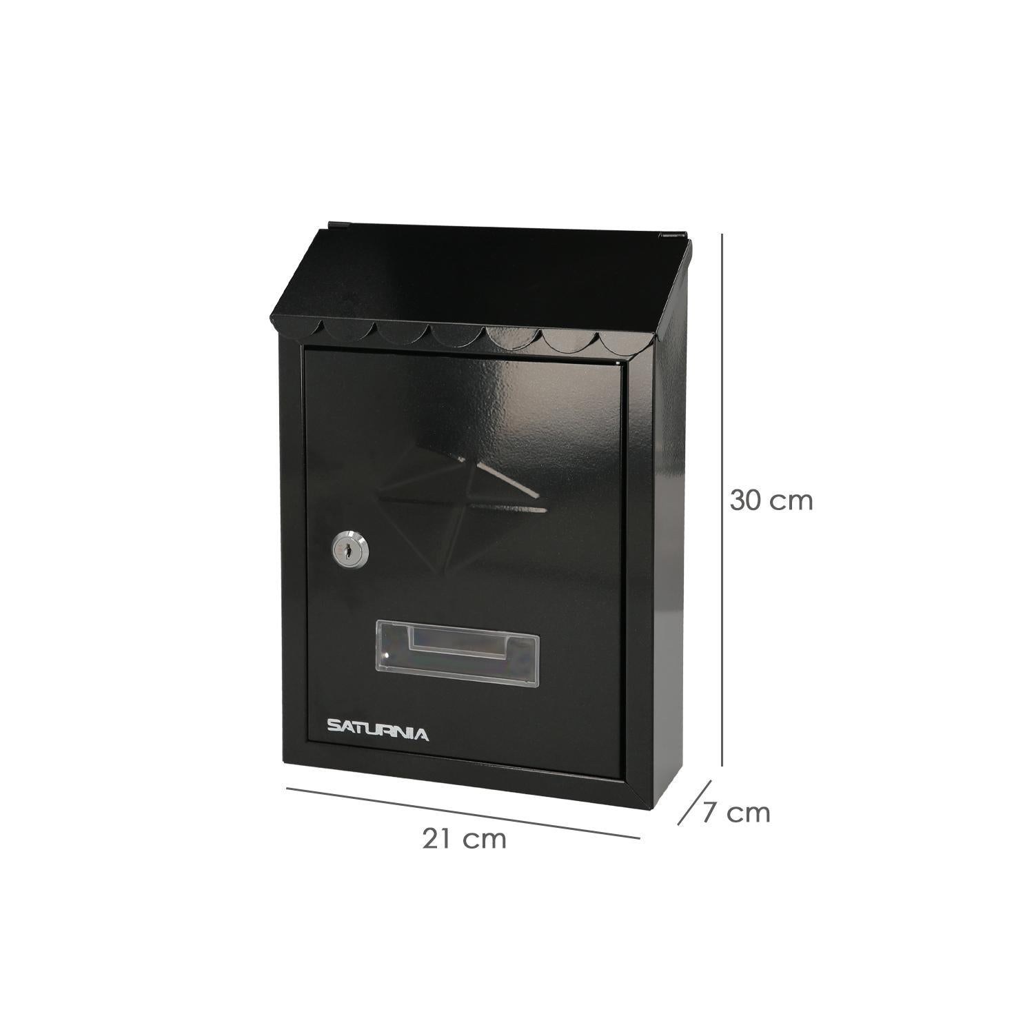 Buzon Exterior Residence 205 X 300 X 70 Mm. Negro