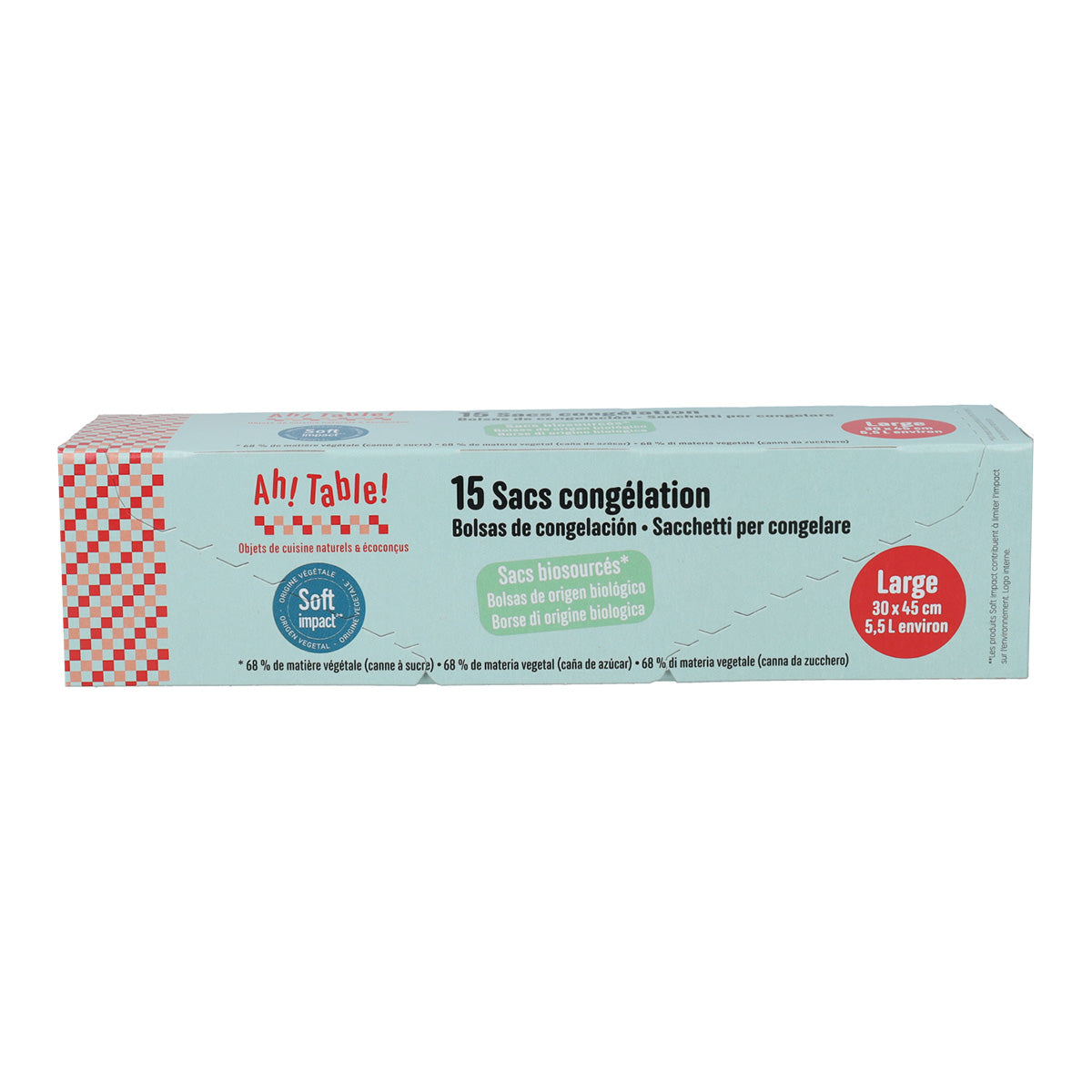 Sacos para congelador/latas 30 x 45 mm, Ecodis, 15 unid.