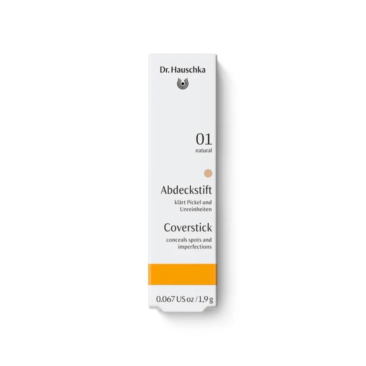 Bastão de cobertura 01 natural, Dr Hauschka, 1,9g
