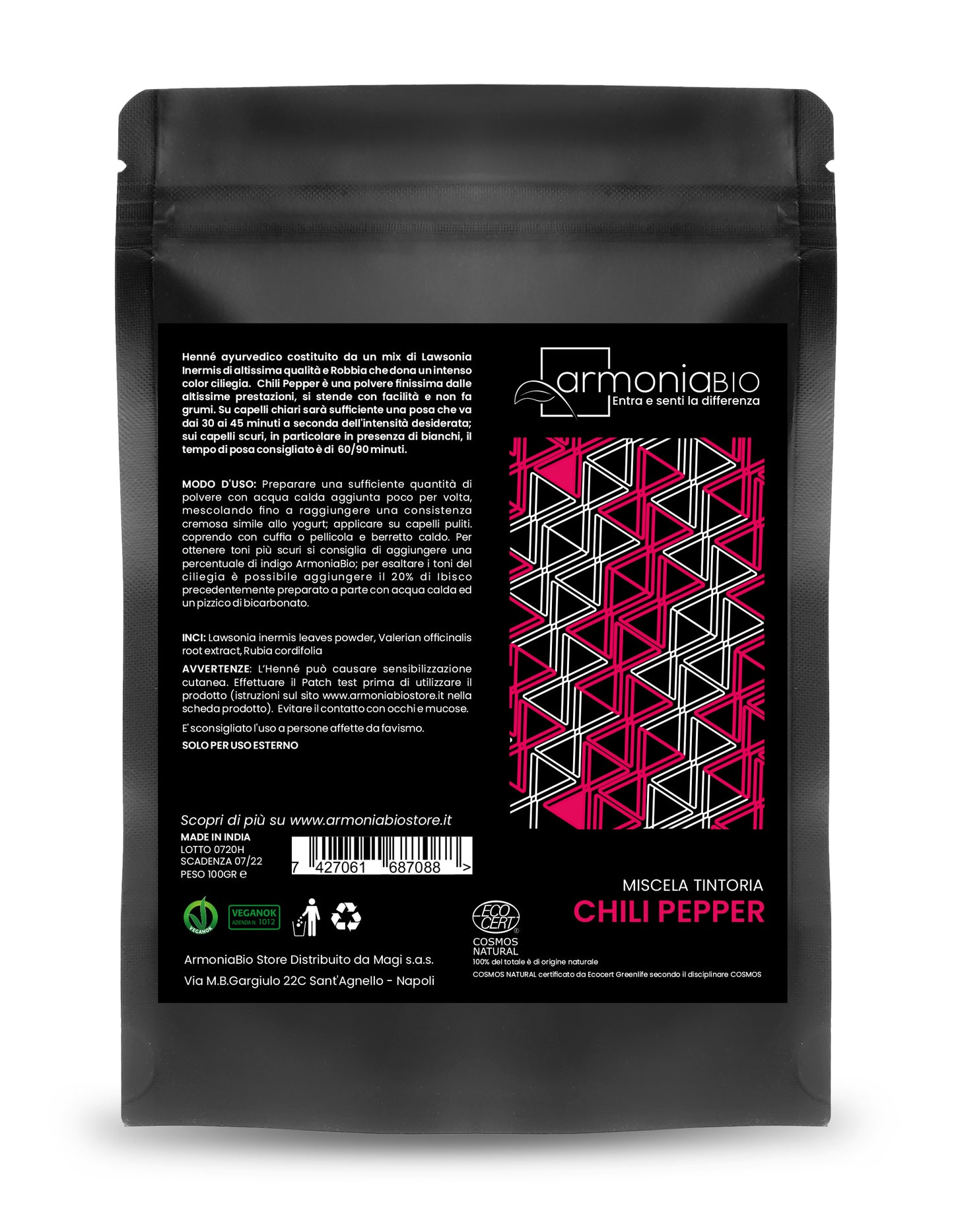Henna Rojo Chilli Pepper Armoniabio 100g_1