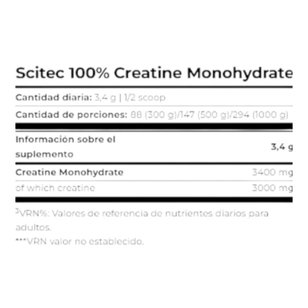 100% Creatina Scitec Nutrition 300 gr