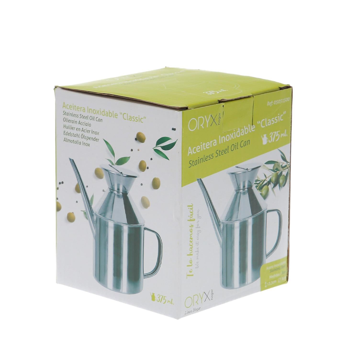 Aceitera  Acero Inoxidable Modelo Classic 375ml.
