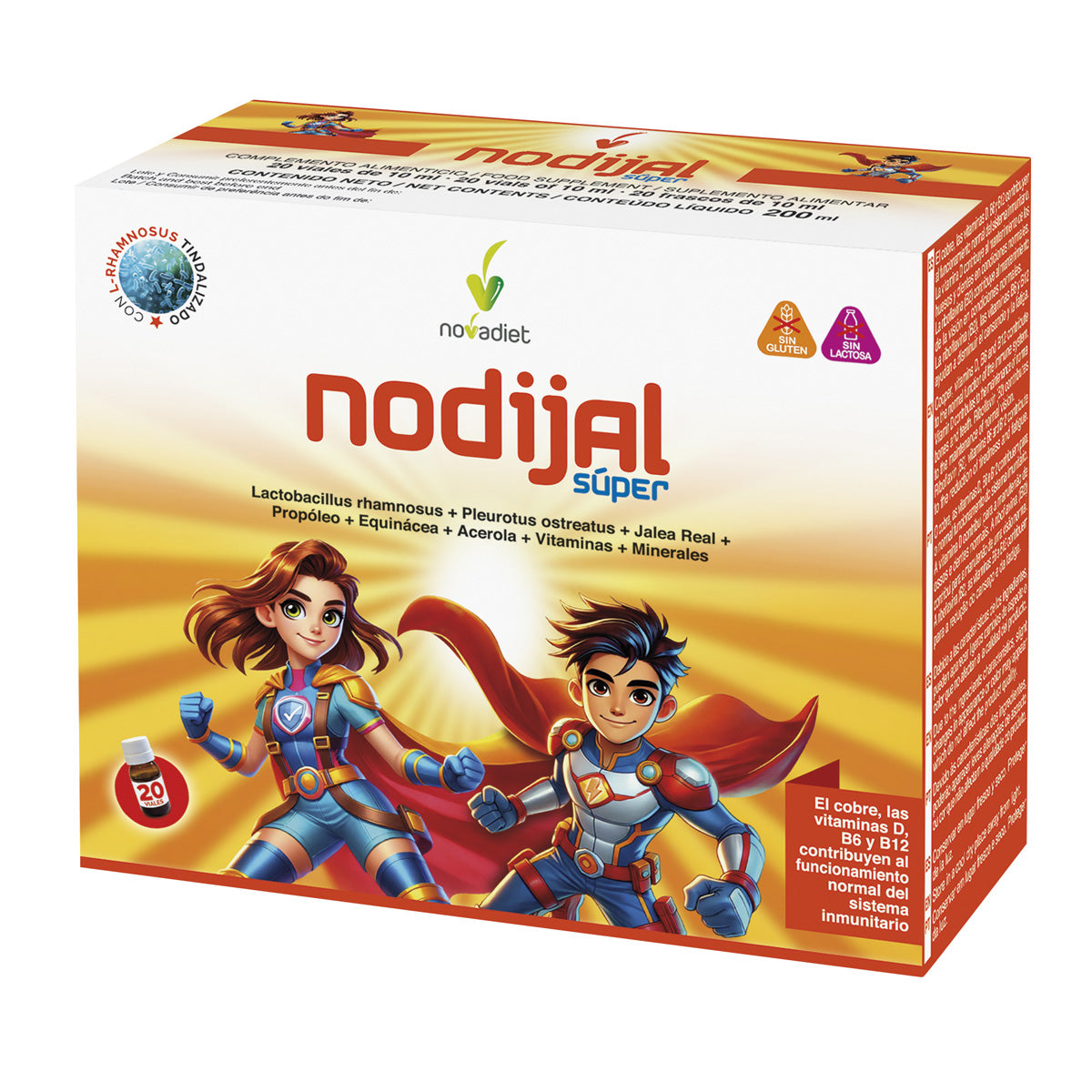 Geleia infantil NodiJal Super Novadiet, 20 frascos
