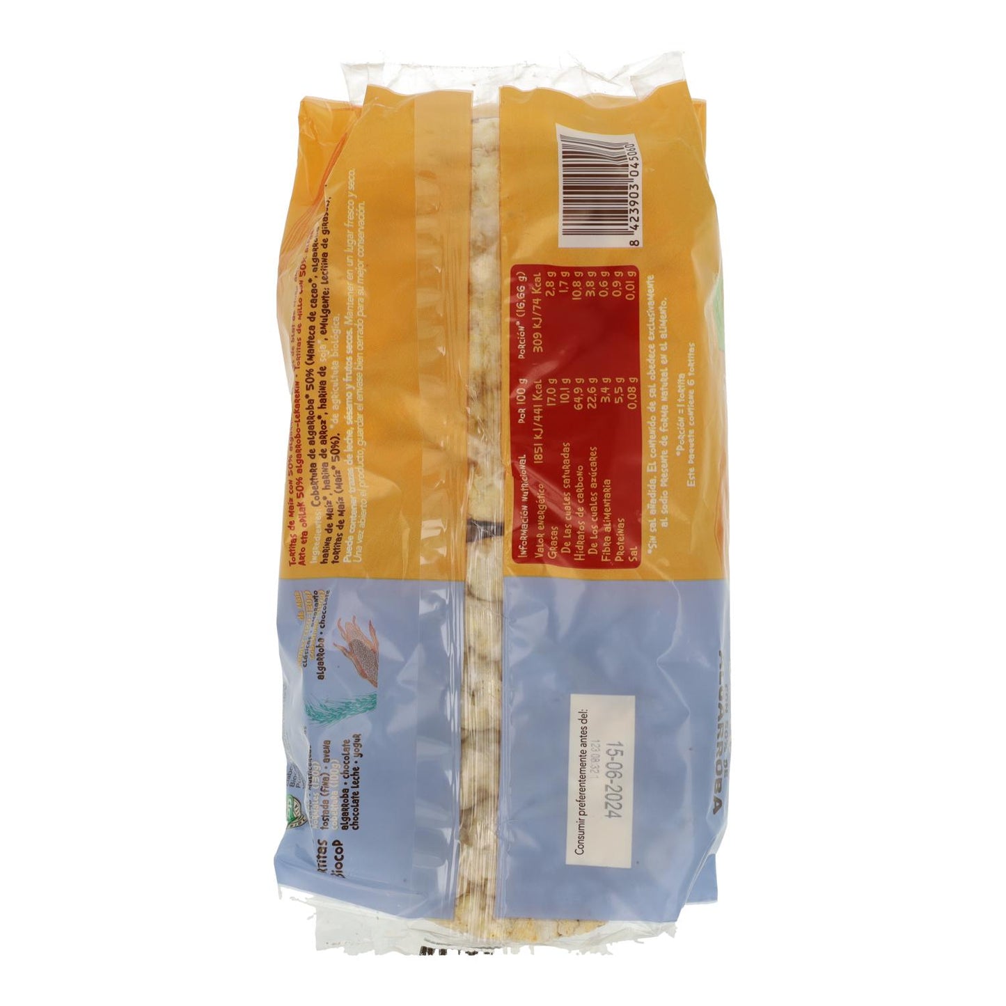 Panquecas de Alfarroba e Milho Biocop 100 g