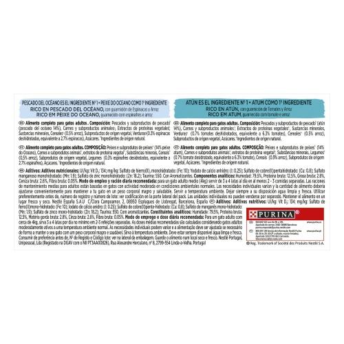 GOURMET Nature's Creations Mini Filetes Ricos em Peixe do Oceano e Atum 4 x 85 g